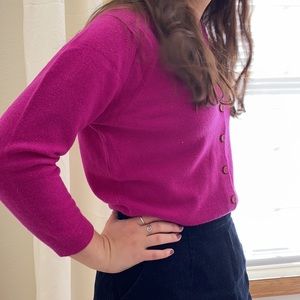 Vintage Bright Pink Sweater